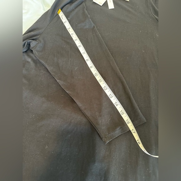 NWT philosophy Black Soft Flowy. High/Low hem. 3/4 Sleeve 2XL. Tunic - Picture 5 of 11